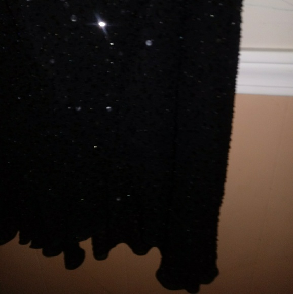 BLUSHE Impression Full Beaded Dress Sz 4 Black - Picture 3 of 7